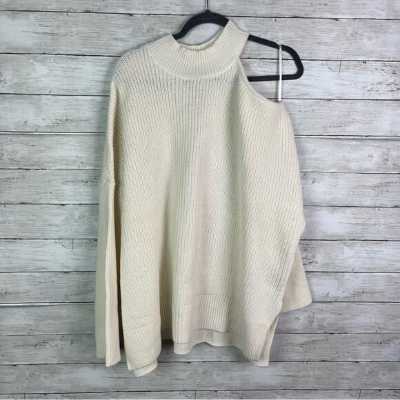 Sanctuary Cut It Out Sweater White Size 3X - Picture 2 of 6